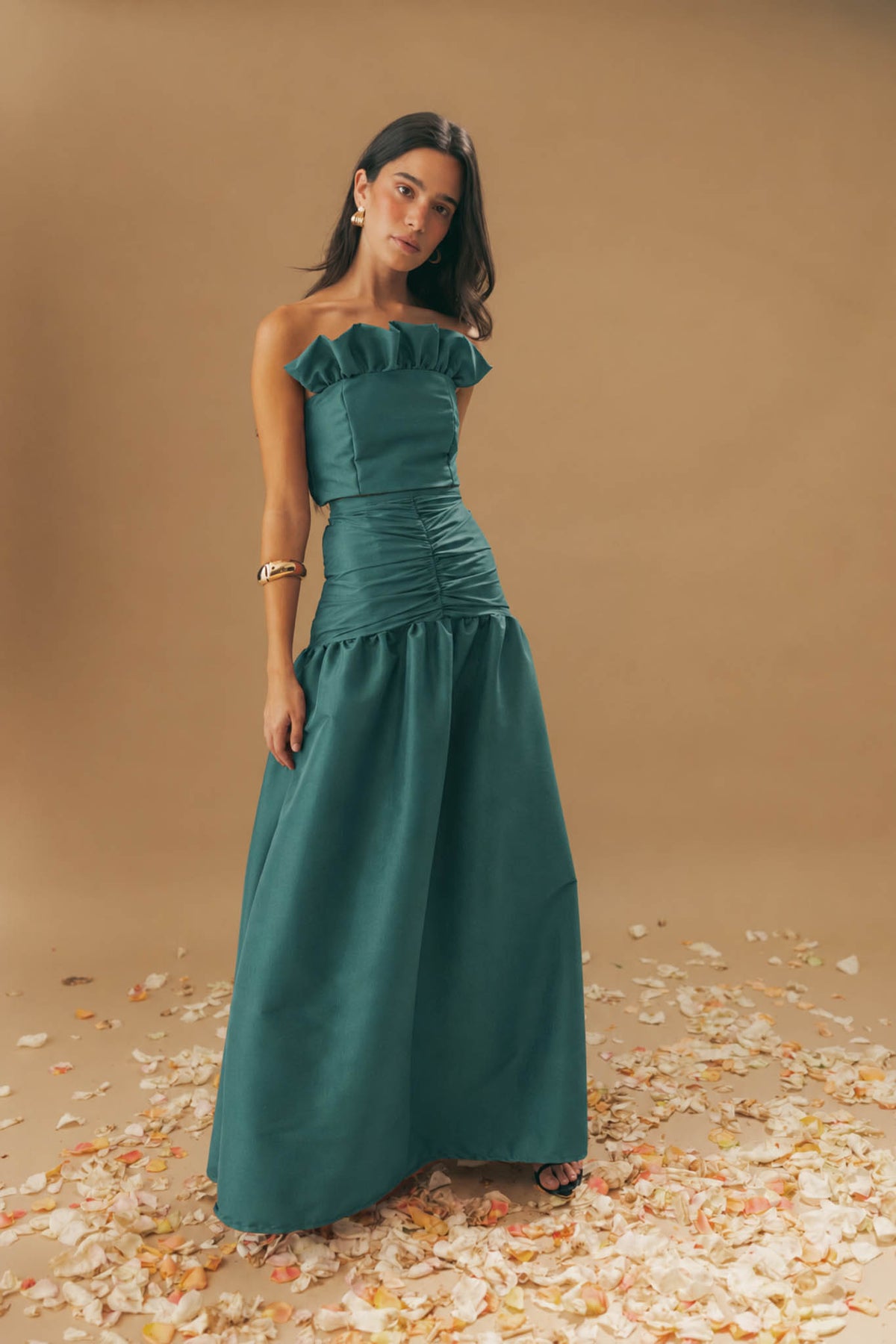 Falda Atenea - L, Verde Petróleo image