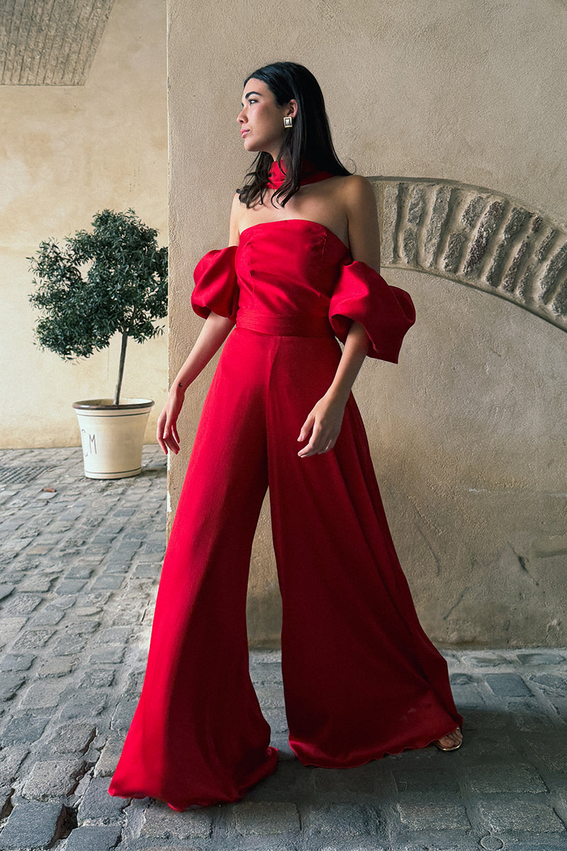 Pantalón Capri - L, Rojo image