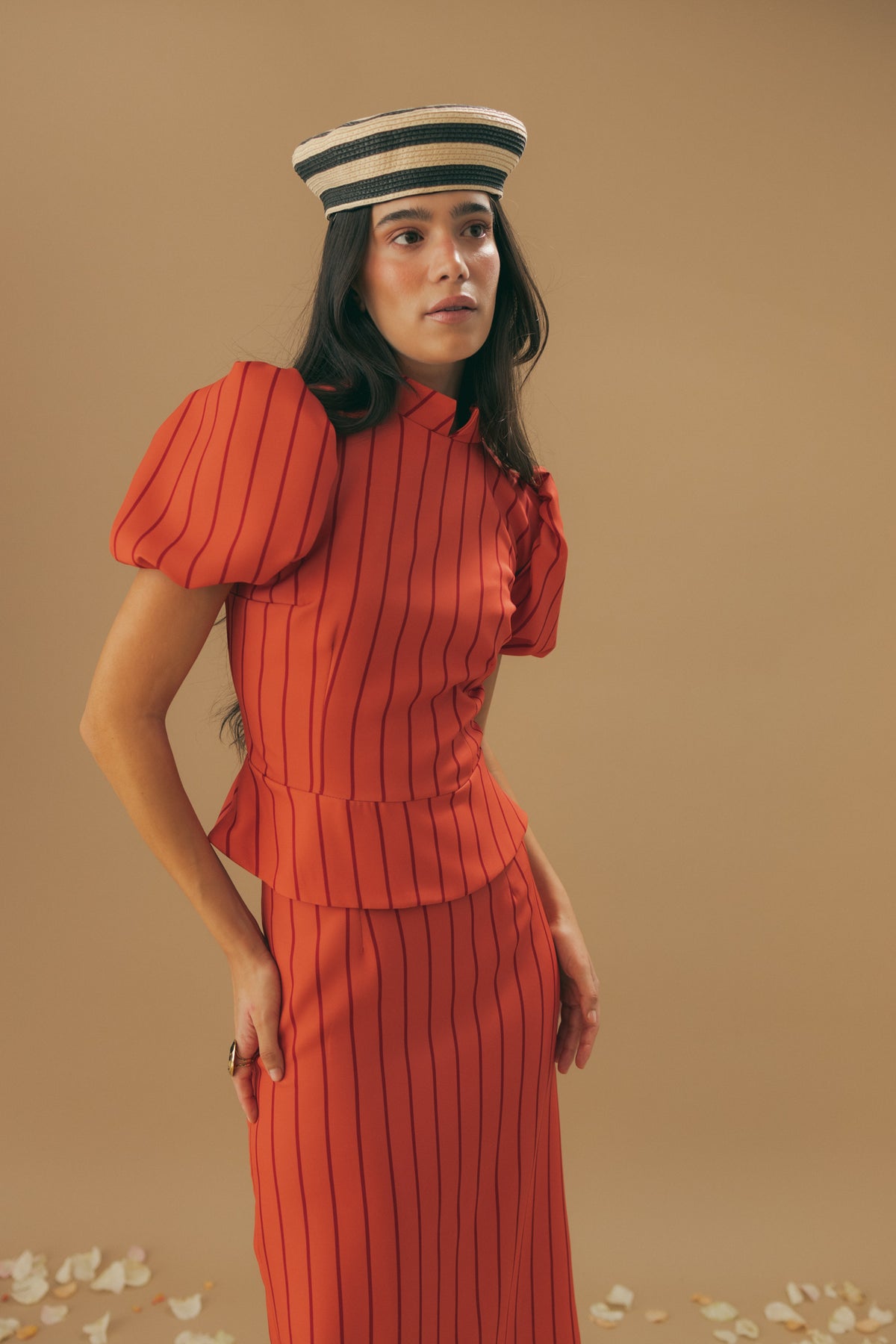 Conjunto Cayetana - Naranja/Burdeos, S image