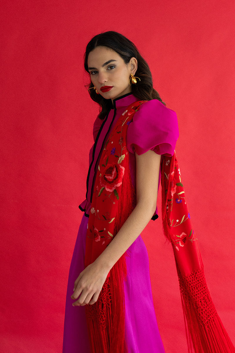 Blusa Farolillo - L, Fucsia image