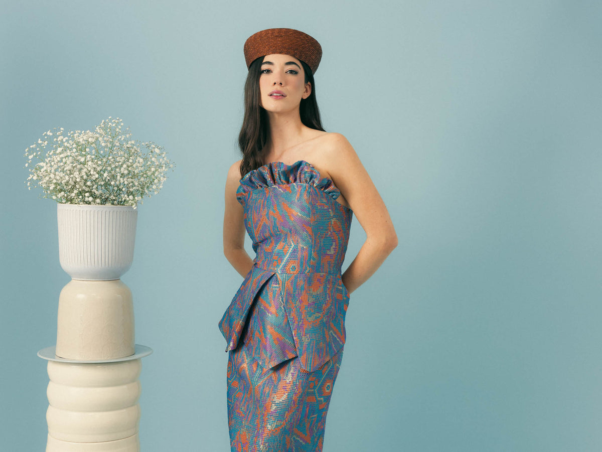 Tile Print Dress