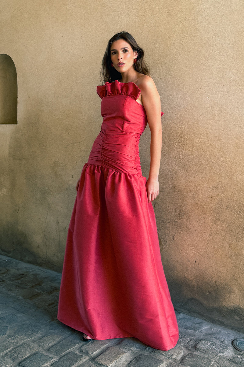 Top "Castañuela" - S, Coral image