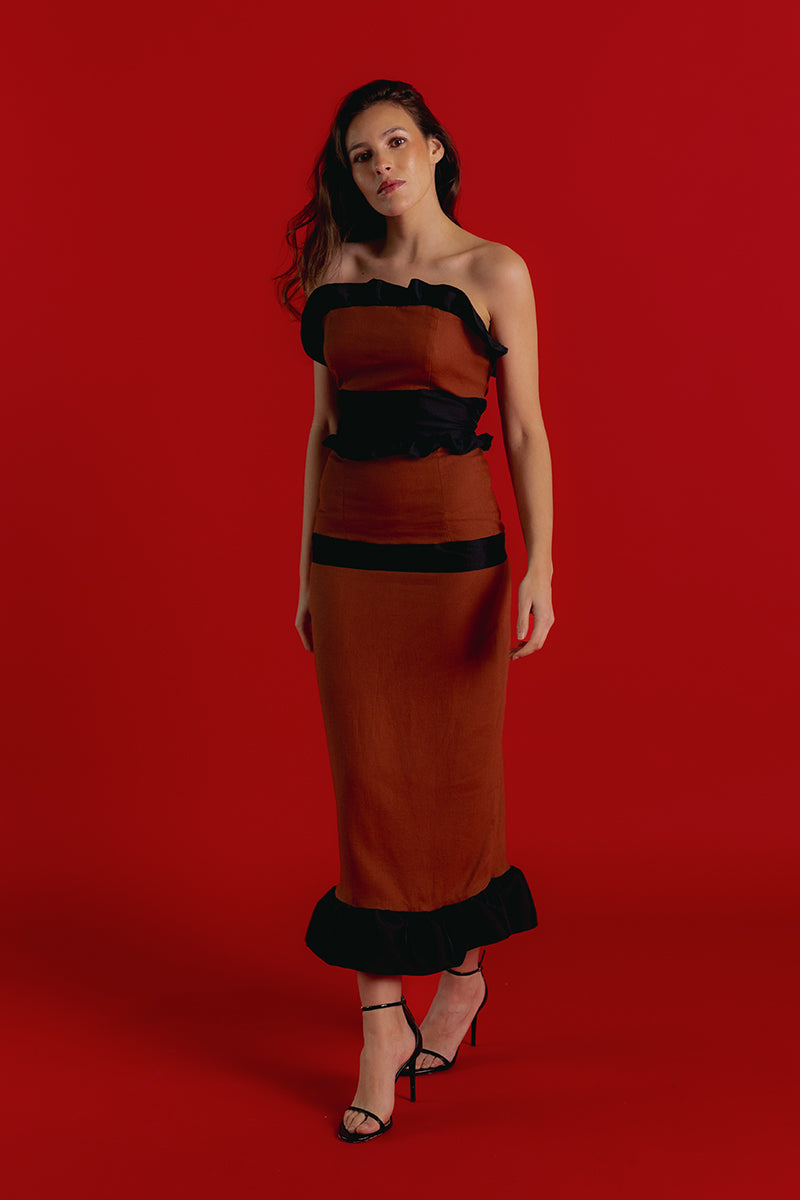 Vestido Maestranza - S, Teja image