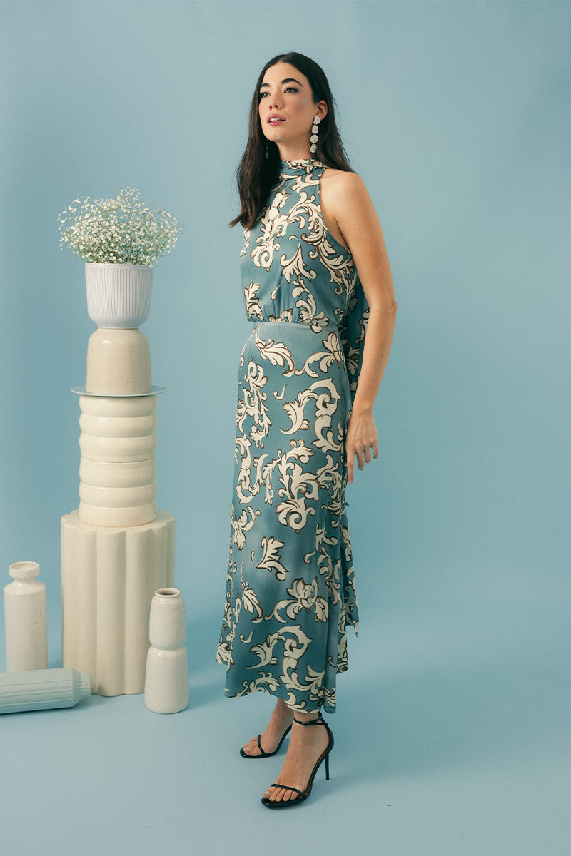 Vestido Azulejo - S, Celeste image