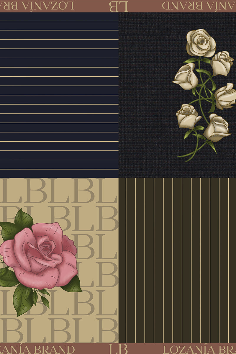 Pañuelo rosas patchwork image 3