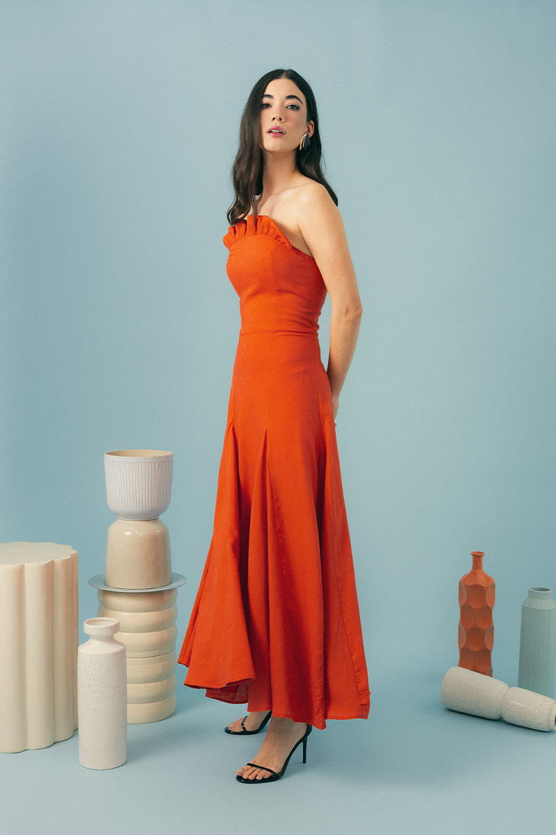 Vestido Alfiz - XL, Naranja image