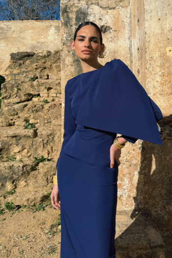 Vestido Libra - L, Azul Marino