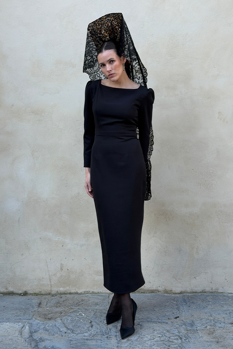 Vestido Mantilla Azabache